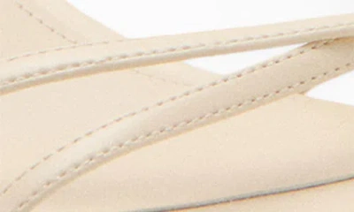 Mango Ankle Strap Kitten Heel Sandal In White