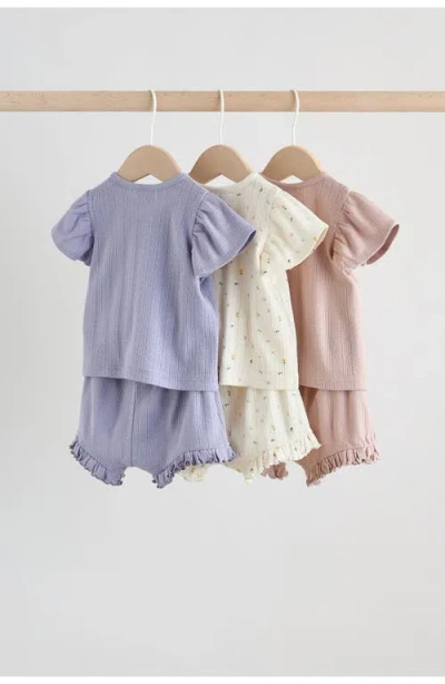 Next Pointelle Tops & Shorts Assorted 6-pack In Multi