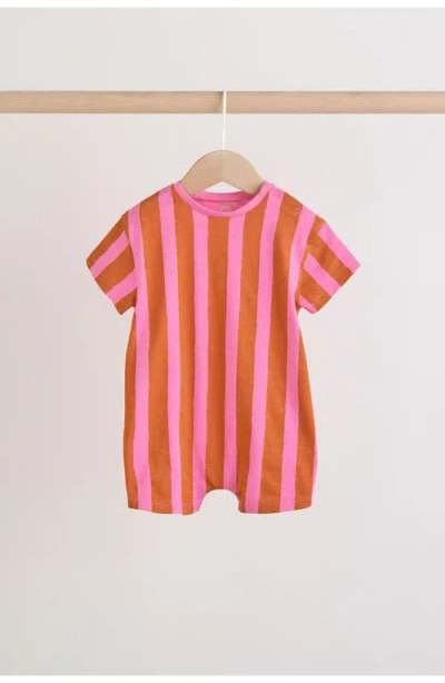 Next Set Of 3 Assorted Slogan Rompers In Multi