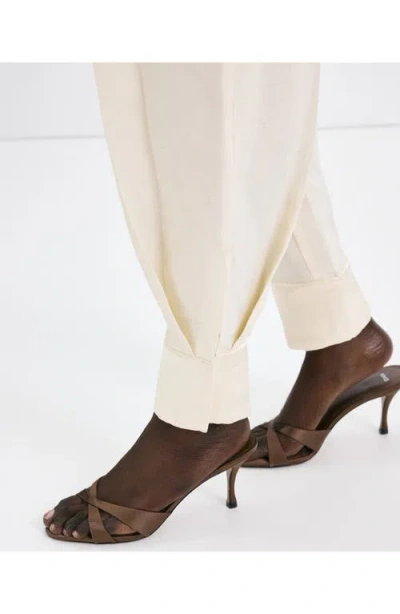 Mango Slide Sandal In Brown