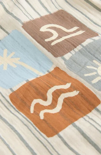 Next Seaside Woven Cotton Romper In Neutral