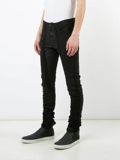 Shop Private Stock Skinny Contrast Trousers In Black