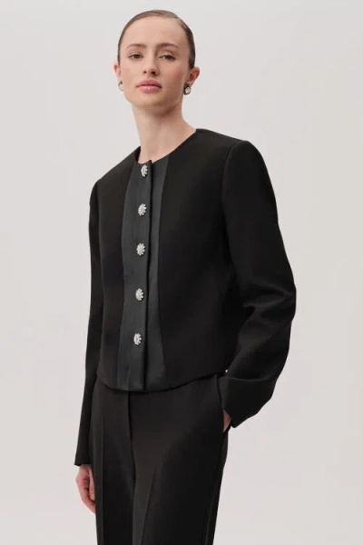 Exquise Aster Structured Jacket In Black