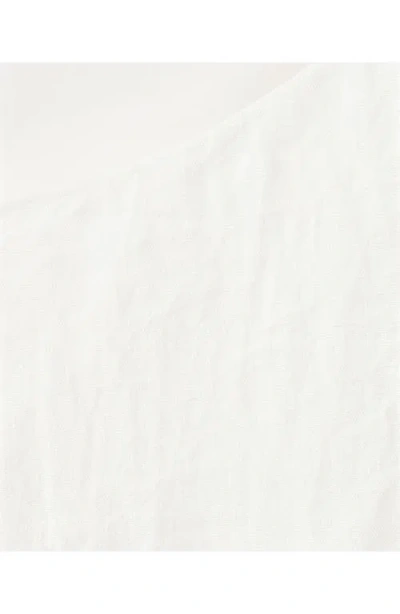 Mango Side Tie Minidress In White