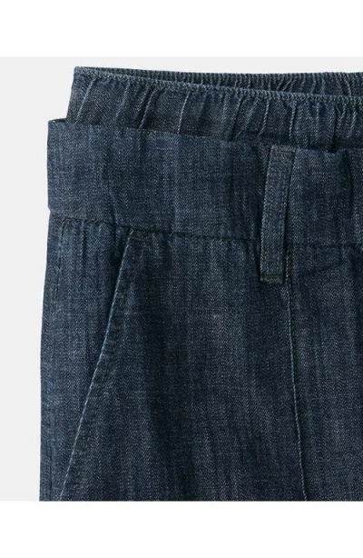 Mango Wide Leg Denim Pants In Multi