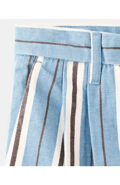 Mango Stripe Wide Leg Pants In Multi