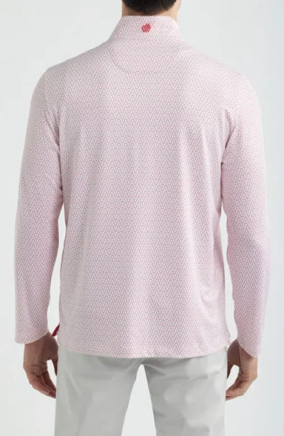 Johnston & Murphy Xc+™ Performance Game Day Quarter-zip Pullover In Pink