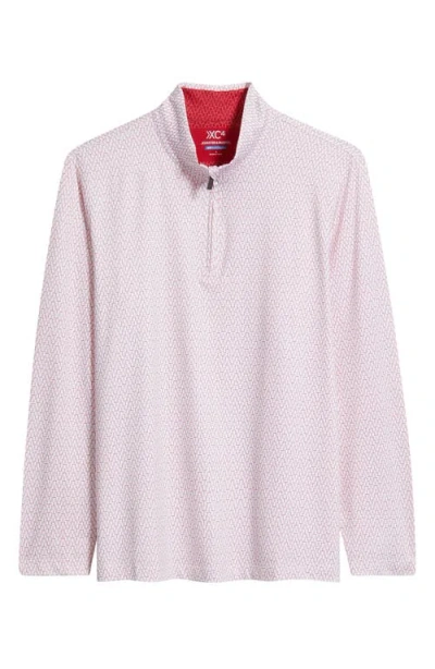 Johnston & Murphy Xc+™ Performance Game Day Quarter-zip Pullover In Pink