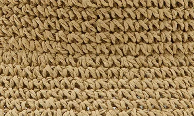 Mango Straw Bucket Hat In Brown