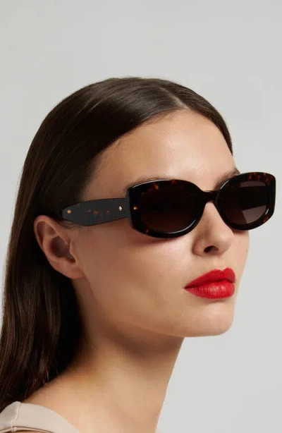 Kate Spade New York Ailey 53mm Gradient Rectangular Sunglasses In Brown