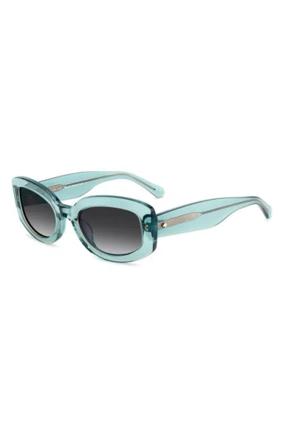 Kate Spade New York Ailey 53mm Gradient Rectangular Sunglasses In Blue