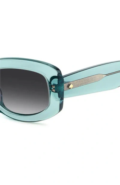 Kate Spade New York Ailey 53mm Gradient Rectangular Sunglasses In Blue