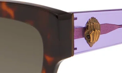 Kurt Geiger London 53mm Rectangular Sunglasses In Brown