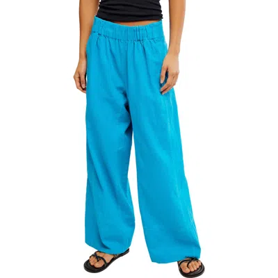 Free People Days End Pull On Pants In Blue