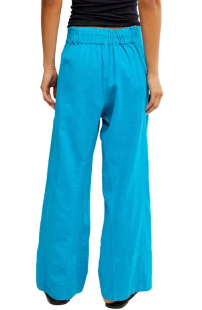 Free People Days End Pull On Pants In Blue