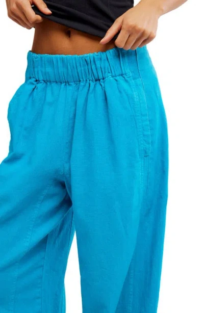 Free People Days End Pull On Pants In Blue