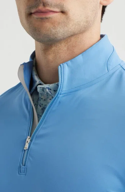 Johnnie-o Motion Performance Quarter Zip Pullover In Blue