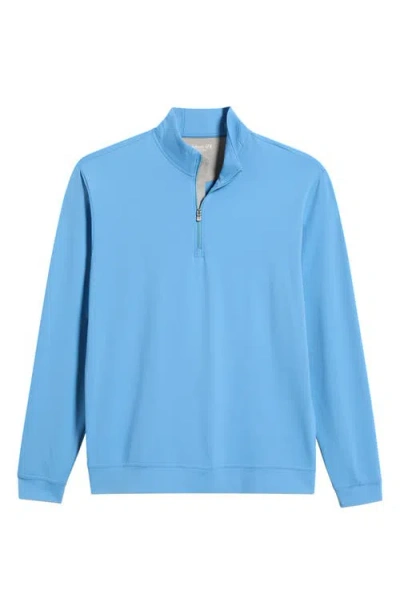 Johnnie-o Motion Performance Quarter Zip Pullover In Blue