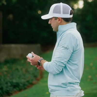 Castle Golf Performance Quarter Zip Pullover In Multi