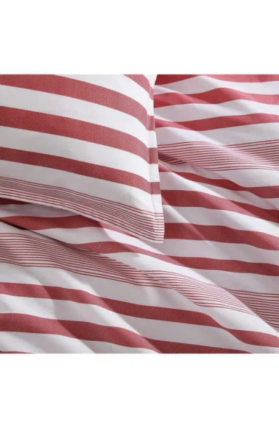 Tommy Hilfiger Beach Stripe Print Comforter Set In Pink