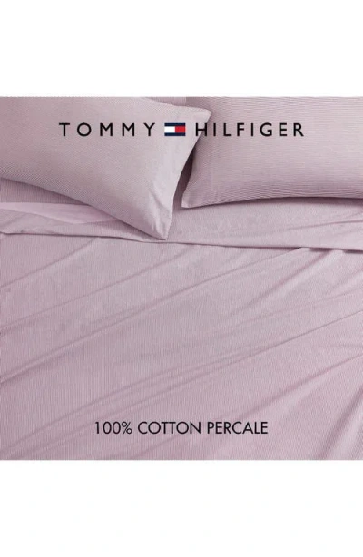 Tommy Hilfiger Ithaca Stripe Cotton Percale Sheet Set In Pink