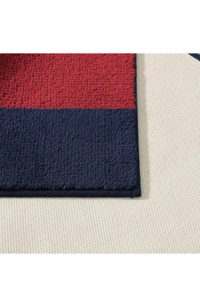 Tommy Hilfiger Flag Blue Bath Rug In Multi