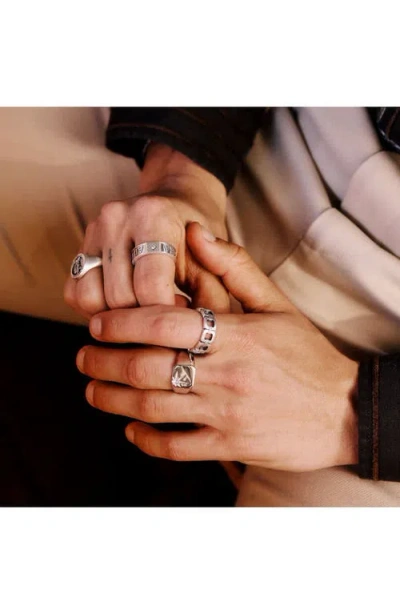 Serge Denimes Silver Prosper Ring In Silver