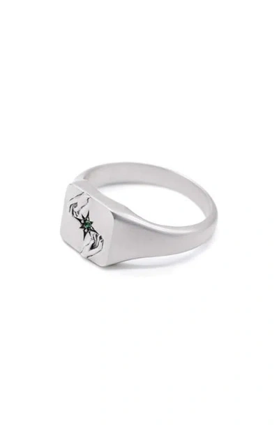 Serge Denimes Silver Oracle Ring In Silver