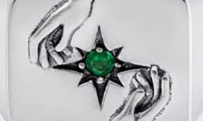 Serge Denimes Silver Oracle Ring In Silver