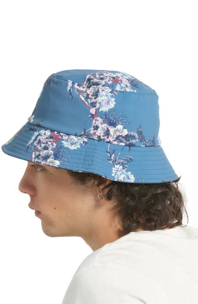 Brixton Eldon Packable Bucket Hat In Blue