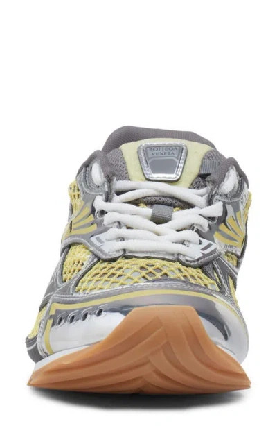 Bottega Veneta Orbit Lace-up Technical Fishnet Sneakers In Multi
