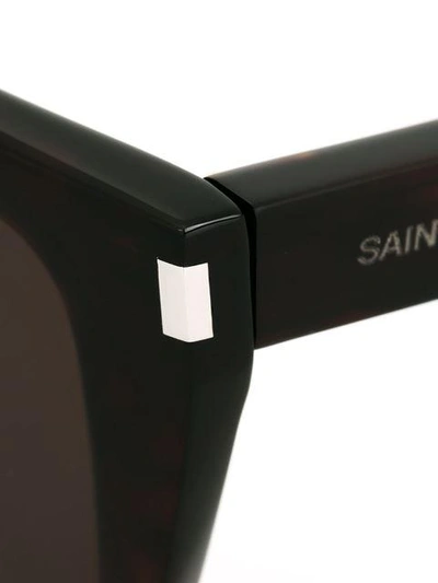 Shop Saint Laurent Round Frame Sunglasses