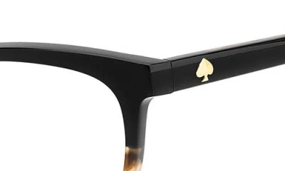 Kate Spade New York Bronwen 52mm Rectangular Optical Glasses In Black