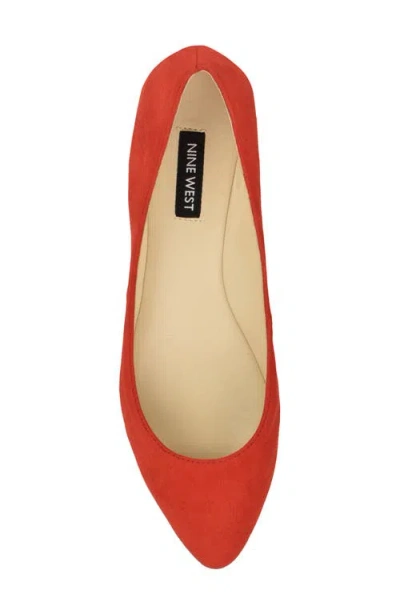 Nine West Speak Up Ballet Flat In Orange