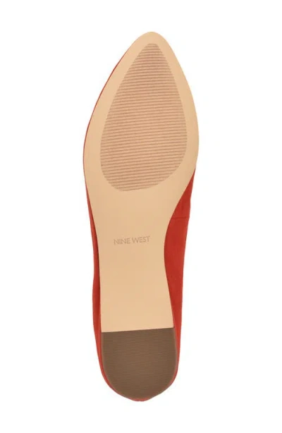 Nine West Speak Up Ballet Flat In Orange