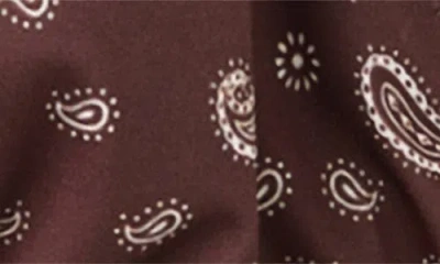 Mango Paisley Triangle Bikini Top In Brown