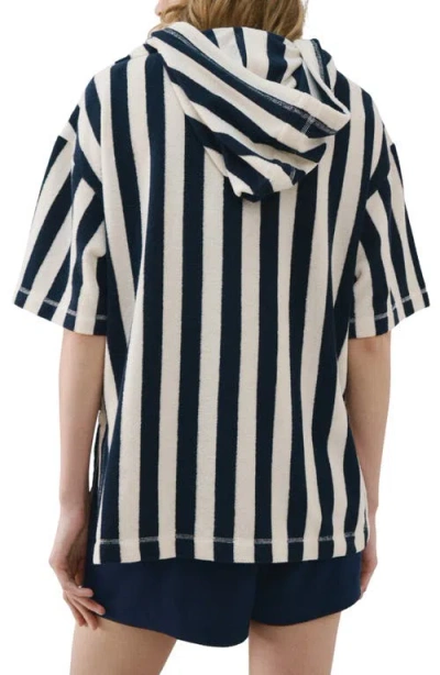 Mango Striped Cotton Terry Sweatshirt In Multi