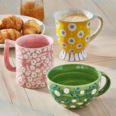 Tag Mabel Footed Mug Multi Stoneware Everyday In Multi