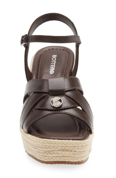 Bottero Wedge Sandal In Black