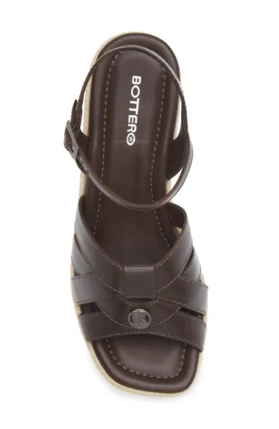 Bottero Wedge Sandal In Black