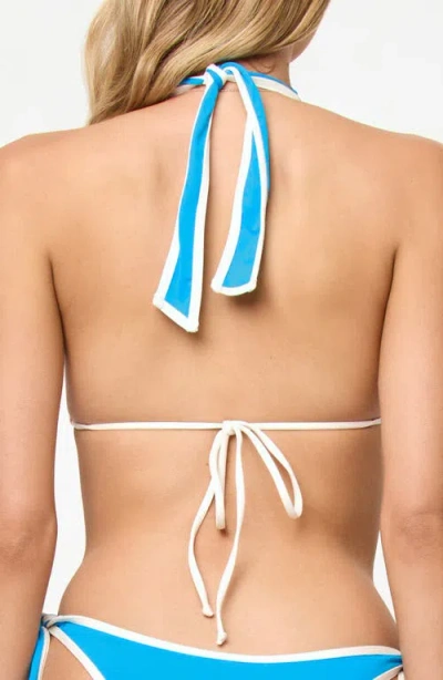 L*space Lspace Mac Bikini Top In Blue