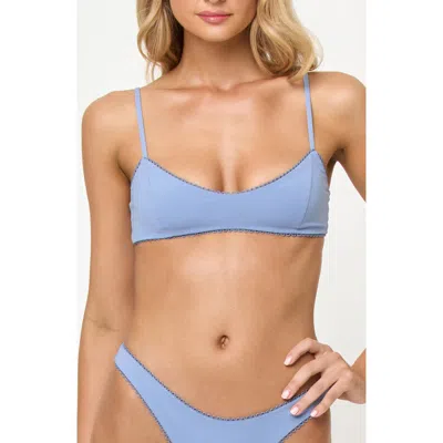 L*space Lspace Whimsy Bikini Top In Blue