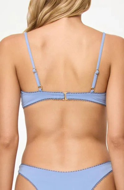 L*space Lspace Whimsy Bikini Top In Blue