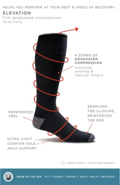 Sockwell Elevation Compression Socks In Black
