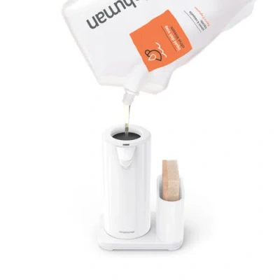 Simplehuman 14 Oz. Liquid Sensor Pump With Caddy In White
