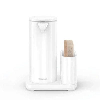 Simplehuman 14 Oz. Liquid Sensor Pump With Caddy In White