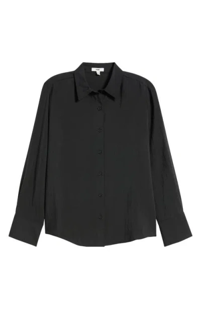 Mavi Jeans Luxe Touch Button-up Shirt In Black