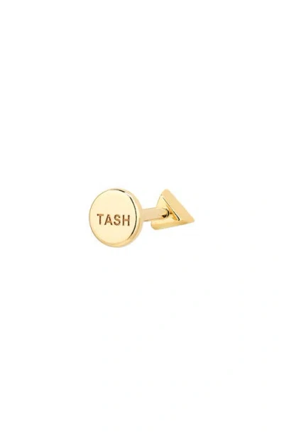 Maria Tash Diamond Triangle Single Stud Earring In Gold