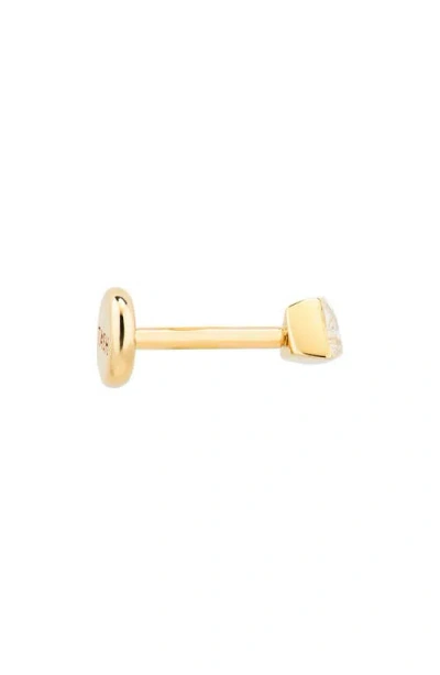 Maria Tash Diamond Triangle Single Stud Earring In Gold