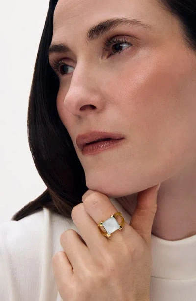 Dean Davidson Mini Plaza Ring In Gold